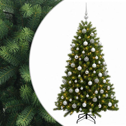 vidaXL Artificial Christmas Tree with Bauble 210 cm 300 LEDs
