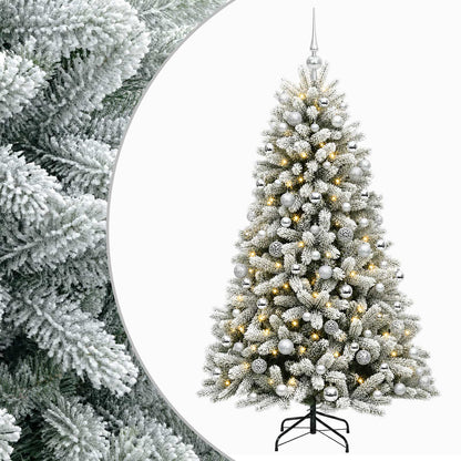 vidaXL Artificial Christmas Tree with Bauble 210 cm 300 LEDs