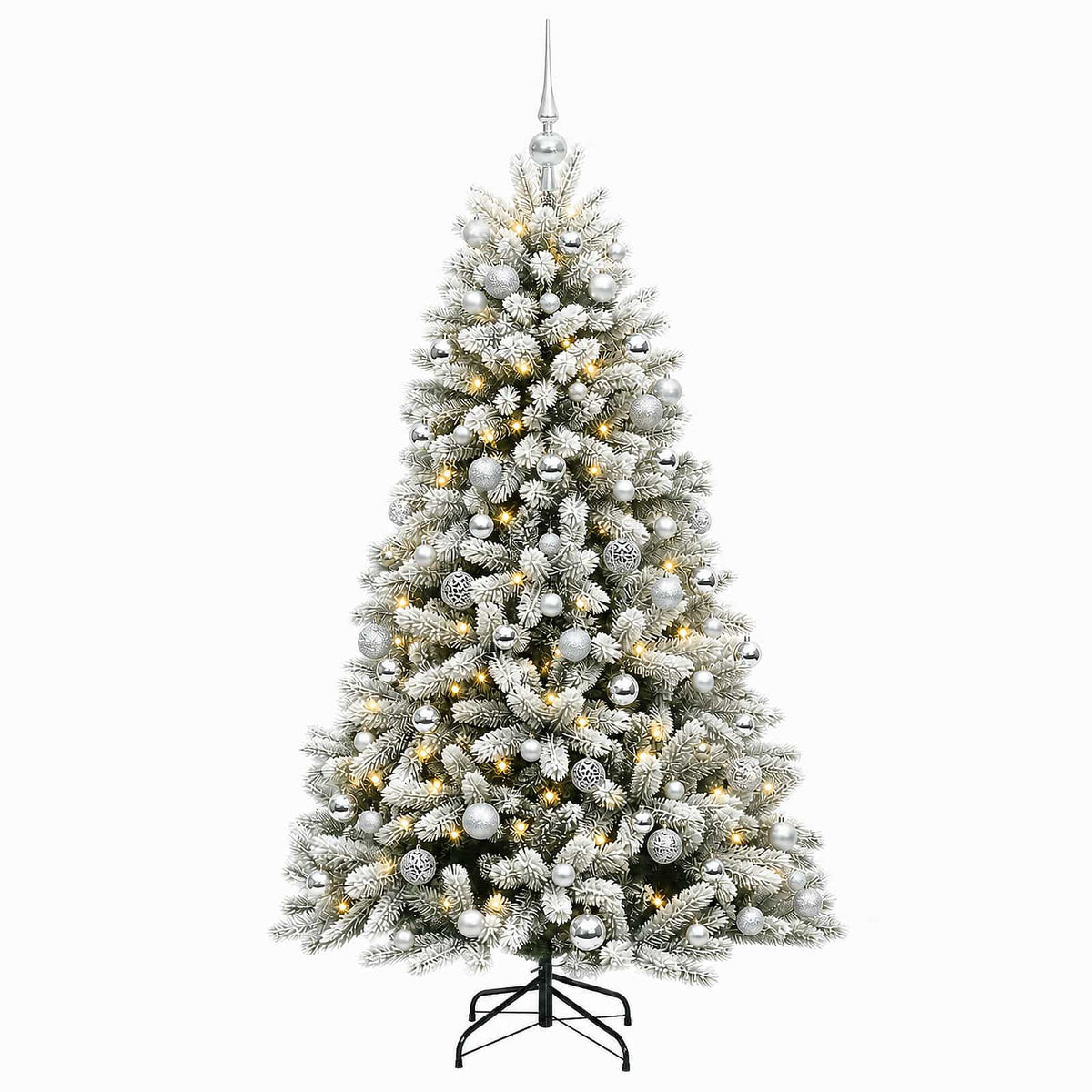 vidaXL Artificial Christmas Tree with Bauble 240 cm 300 LEDs