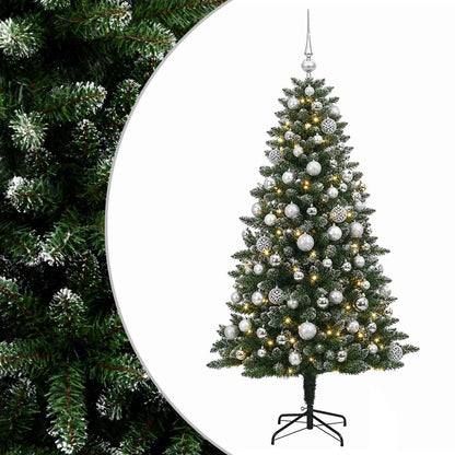 vidaXL Artificial Christmas Tree with Bauble 210 cm 300 LEDs