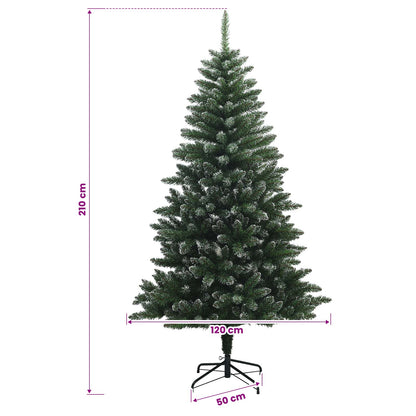 vidaXL Artificial Christmas Tree with Bauble 210 cm 300 LEDs