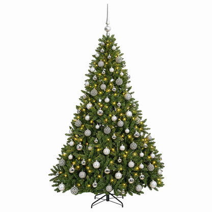 vidaXL Artificial Christmas Tree Light Green with Bauble 210 cm