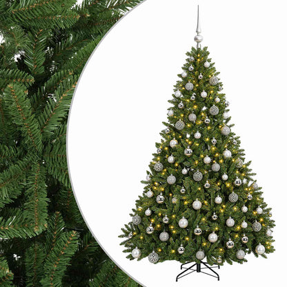 vidaXL Artificial Christmas Tree Light Green with Baubles 240 cm