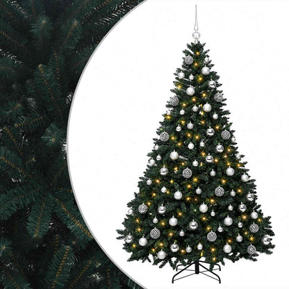 vidaXL Artificial Christmas Tree Dark Green with Bauble 240 cm