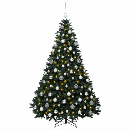 vidaXL Artificial Christmas Tree Dark Green with Bauble 240 cm