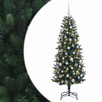 vidaXL Artificial Christmas Tree with Bauble 210 cm 300 LEDs