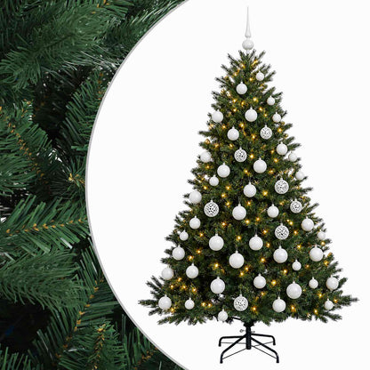 vidaXL Artificial Christmas Tree with Bauble 180 cm 300 LEDs