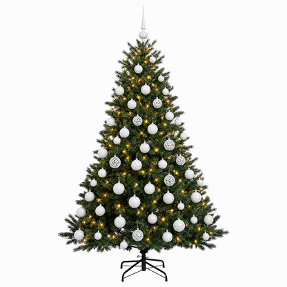 vidaXL Artificial Christmas Tree with Bauble 180 cm 300 LEDs
