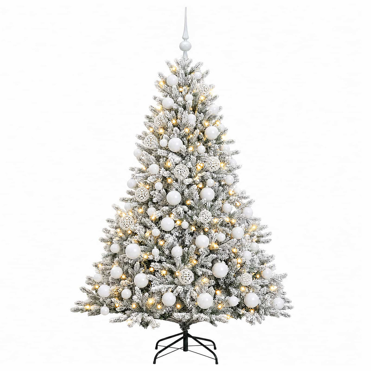 vidaXL Artificial Christmas Tree with Bauble 240 cm 300 LEDs