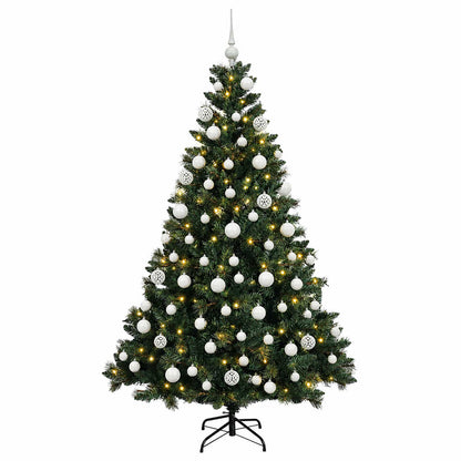 vidaXL Artificial Christmas Tree with Bauble 180 cm 300 LEDs