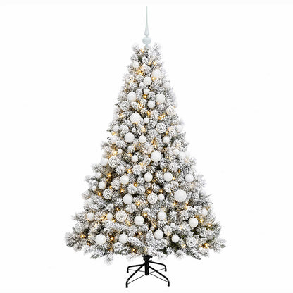 vidaXL Artificial Christmas Tree with Bauble 180 cm 300 LEDs