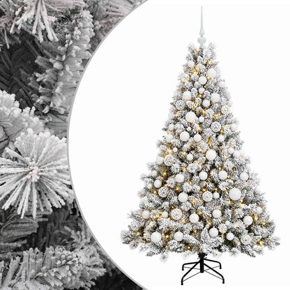 vidaXL Artificial Christmas Tree with Bauble 240 cm 300 LEDs