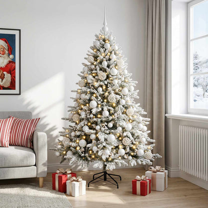 vidaXL Artificial Christmas Tree with Bauble 180 cm 300 LEDs