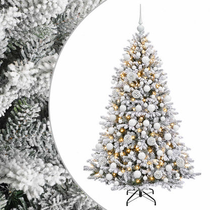 vidaXL Artificial Christmas Tree with Bauble 180 cm 300 LEDs