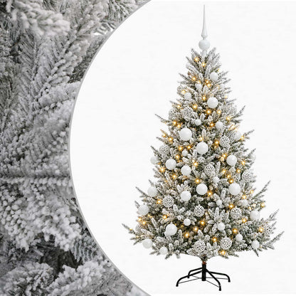 vidaXL Artificial Christmas Tree with Bauble 210 cm 300 LEDs