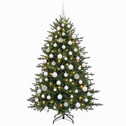 vidaXL Artificial Christmas Tree with Bauble 240 cm 300 LEDs