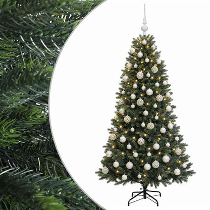 vidaXL Artificial Christmas Tree with Bauble 240 cm 300 LEDs