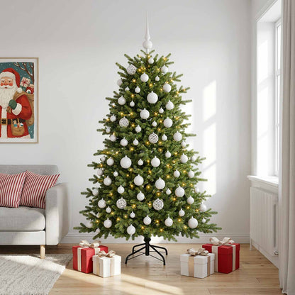 vidaXL Artificial Christmas Tree with Bauble 180 cm 300 LEDs
