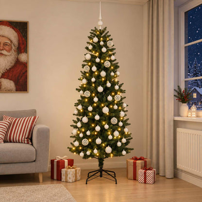 vidaXL Artificial Christmas Tree with Bauble 180 cm 300 LEDs