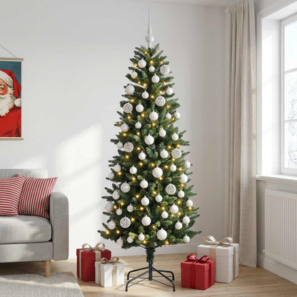 vidaXL Artificial Christmas Tree with Bauble 180 cm 300 LEDs