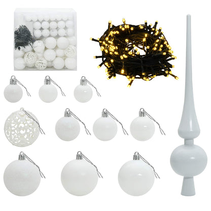 vidaXL Artificial Christmas Tree with Bauble 210 cm 300 LEDs