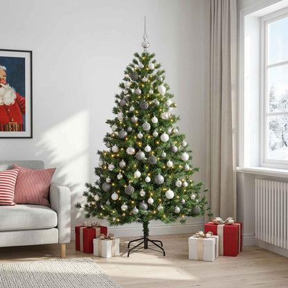 vidaXL Artificial Christmas Tree with Bauble 180 cm 300 LEDs