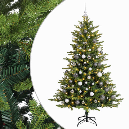 vidaXL Artificial Christmas Tree with Bauble 210 cm 300 LEDs