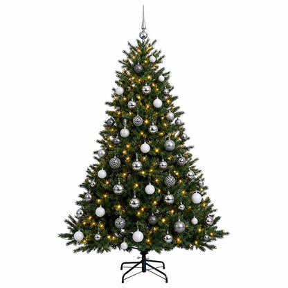 vidaXL Artificial Christmas Tree with Bauble 210 cm 300 LEDs