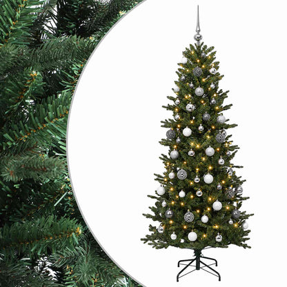 vidaXL Artificial Christmas Tree with Bauble 180 cm 300 LEDs