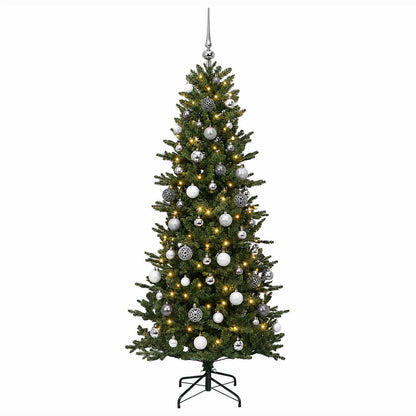 vidaXL Artificial Christmas Tree with Bauble 180 cm 300 LEDs