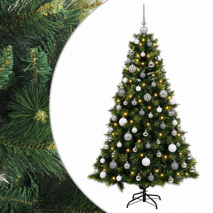 vidaXL Artificial Christmas Tree with Bauble 240 cm 300 LEDs