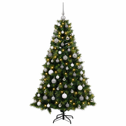 vidaXL Artificial Christmas Tree with Bauble 240 cm 300 LEDs