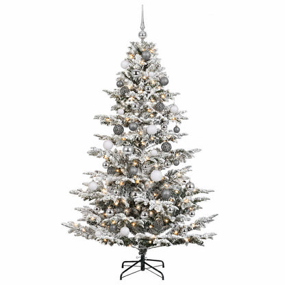 vidaXL Artificial Christmas Tree with Bauble 210 cm 300 LEDs