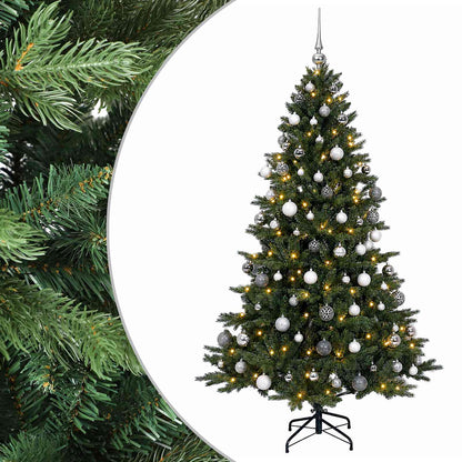 vidaXL Artificial Christmas Tree with Bauble 180 cm 300 LEDs