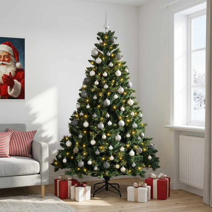 vidaXL Artificial Christmas Tree with Bauble 180 cm 300 LEDs