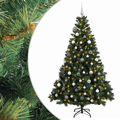 vidaXL Artificial Christmas Tree with Bauble 240 cm 300 LEDs