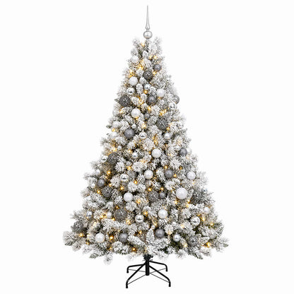 vidaXL Artificial Christmas Tree with Bauble 210 cm 300 LEDs