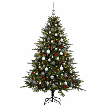 vidaXL Artificial Christmas Tree with Bauble 210 cm 300 LEDs