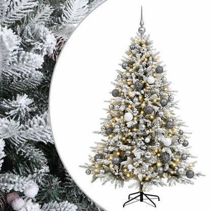 vidaXL Artificial Christmas Tree with Bauble 240 cm 300 LEDs