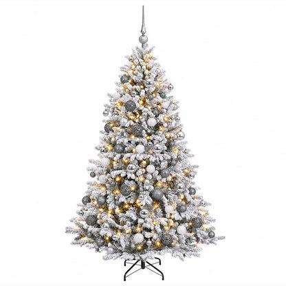 vidaXL Artificial Christmas Tree with Bauble 210 cm 300 LEDs