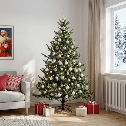vidaXL Artificial Christmas Tree with Bauble 180 cm 300 LEDs
