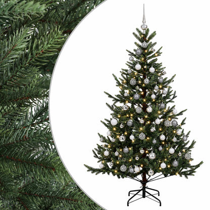 vidaXL Artificial Christmas Tree with Bauble 180 cm 300 LEDs