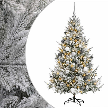 vidaXL Artificial Christmas Tree with Bauble 180 cm 300 LEDs