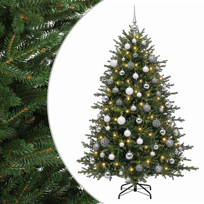 vidaXL Artificial Christmas Tree with Bauble 210 cm 300 LEDs