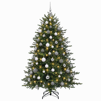 vidaXL Artificial Christmas Tree with Bauble 210 cm 300 LEDs