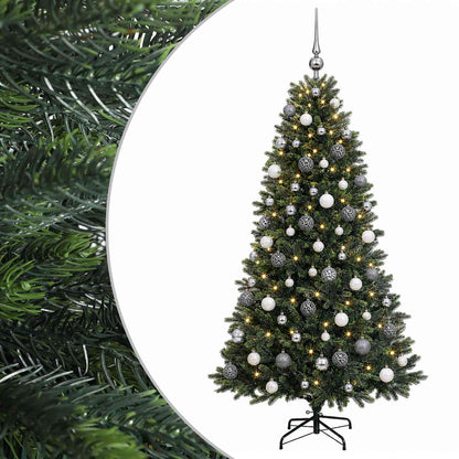 vidaXL Artificial Christmas Tree with Bauble 180 cm 300 LEDs