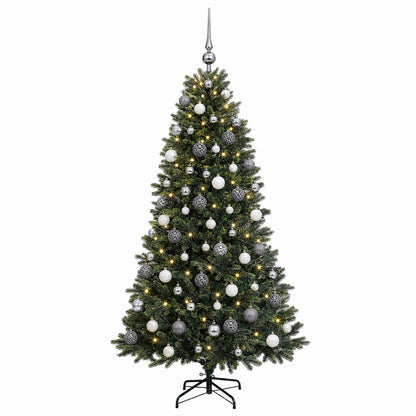 vidaXL Artificial Christmas Tree with Bauble 180 cm 300 LEDs