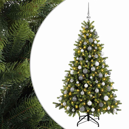 vidaXL Artificial Christmas Tree with Bauble 180 cm 300 LEDs