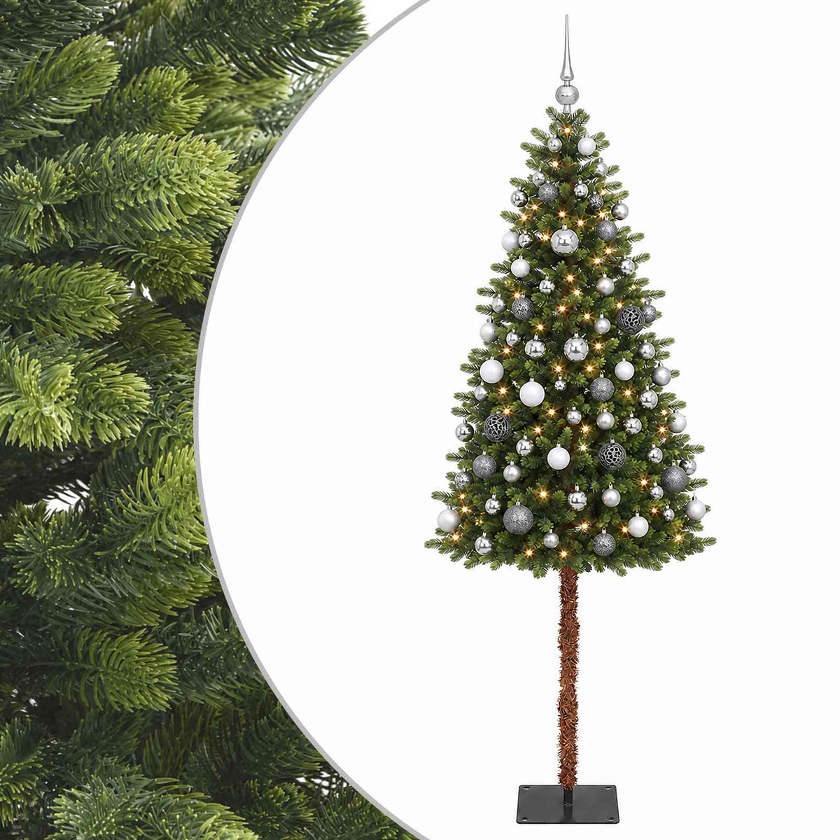 vidaXL Artificial Christmas Tree with Bauble 180 cm 300 LEDs