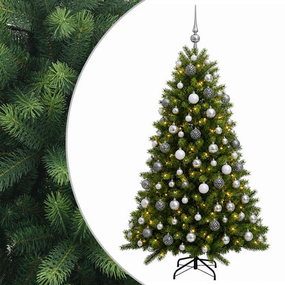 vidaXL Artificial Christmas Tree with Bauble 180 cm 300 LEDs